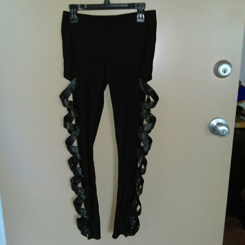 Lattice Steampunk Gothic CrissCross pant XS