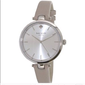 Never worn KATE SPADE crystal watch, beige band