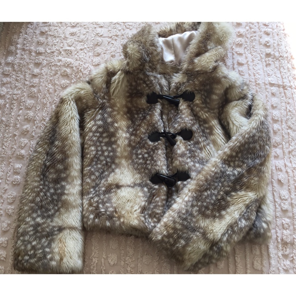 F21 Faux Fur Jacket w/ Hood