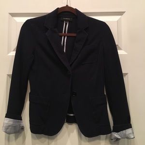 Navy cotton blazer
