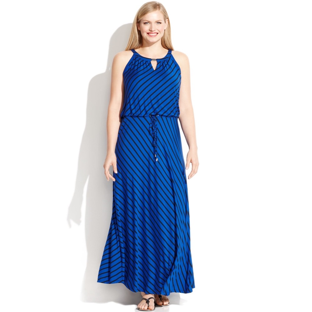 Calvin Klein keyhole maxi dress
