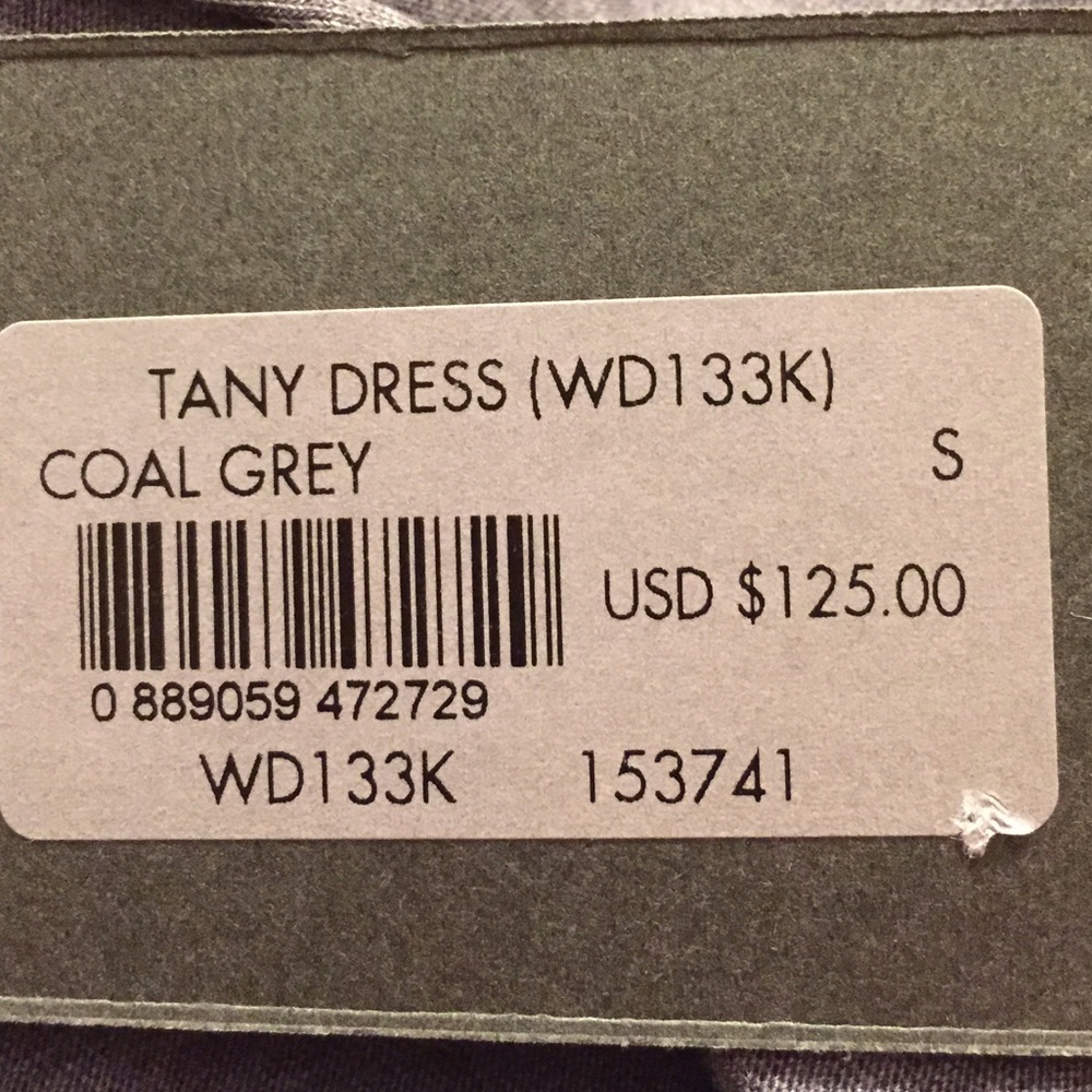 All Saints Tany Dress Coal Grey NWT Versatile - Picture 5 of 6