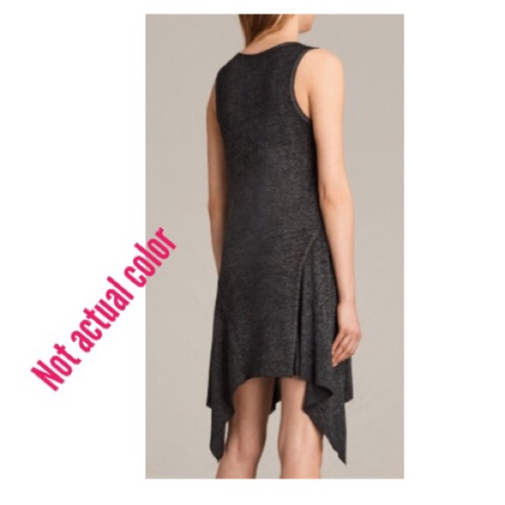 All Saints Tany Dress Coal Grey NWT Versatile - Picture 4 of 6