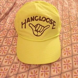 Hang loose neon yellow hat