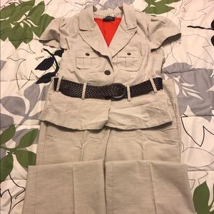 Tan suit set