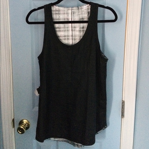 Faith Connexion Leather Metallic Tank Top. Medium. - Picture 3 of 6