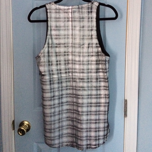 Faith Connexion Leather Metallic Tank Top. Medium. - Picture 2 of 6