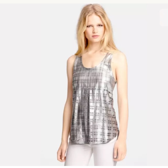 Faith Connexion Leather Metallic Tank Top. Medium. - Picture 6 of 6