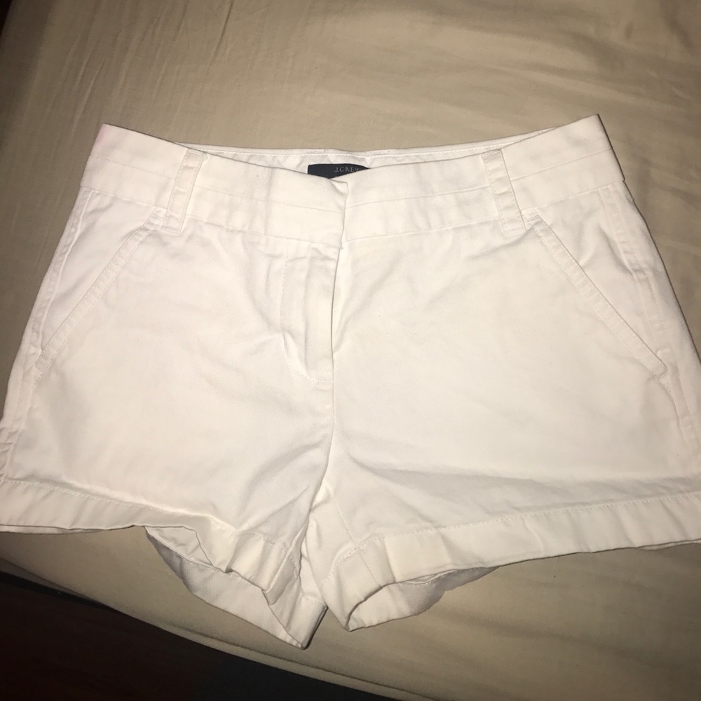 Sz 00 Jcrew White Chino Shorts 3"