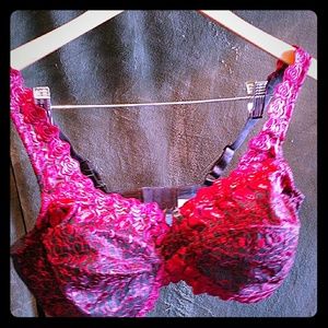 Black & Burgandy Bra
