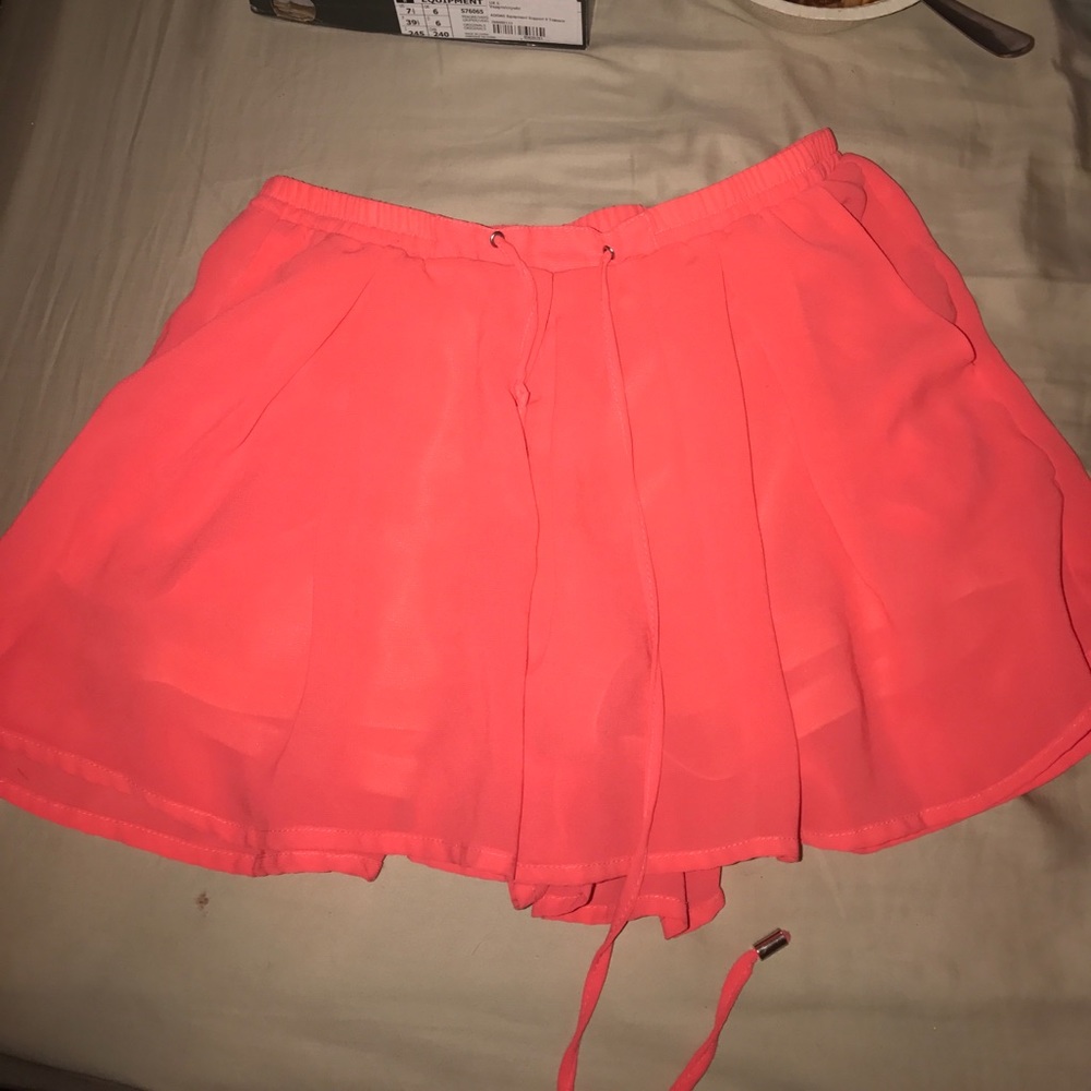 Sz S neon coral shorts