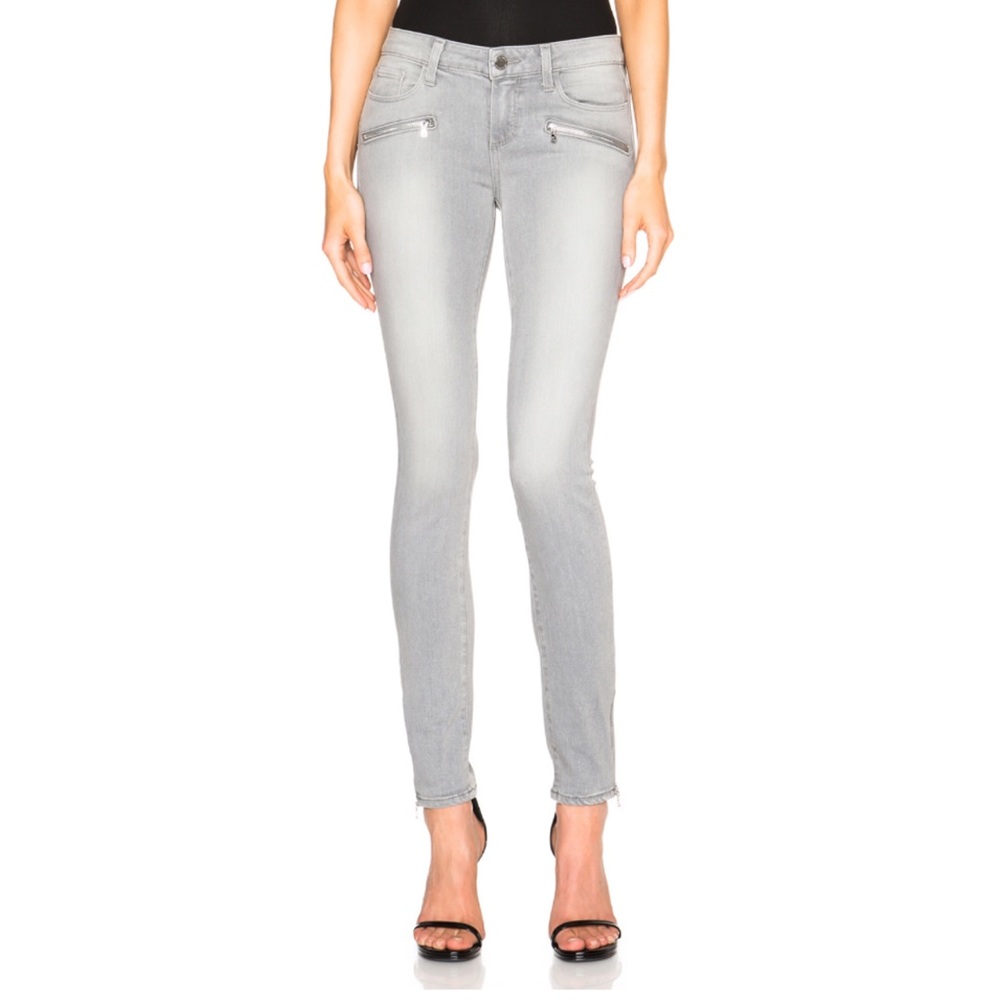 NWT Paige Zip Ultra Skinny Dove Grey sz 27