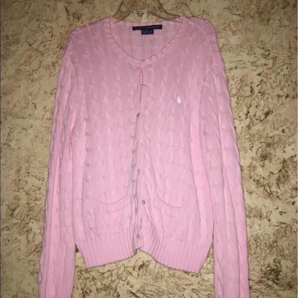 Pink Ralph Lauren Sport cardigan