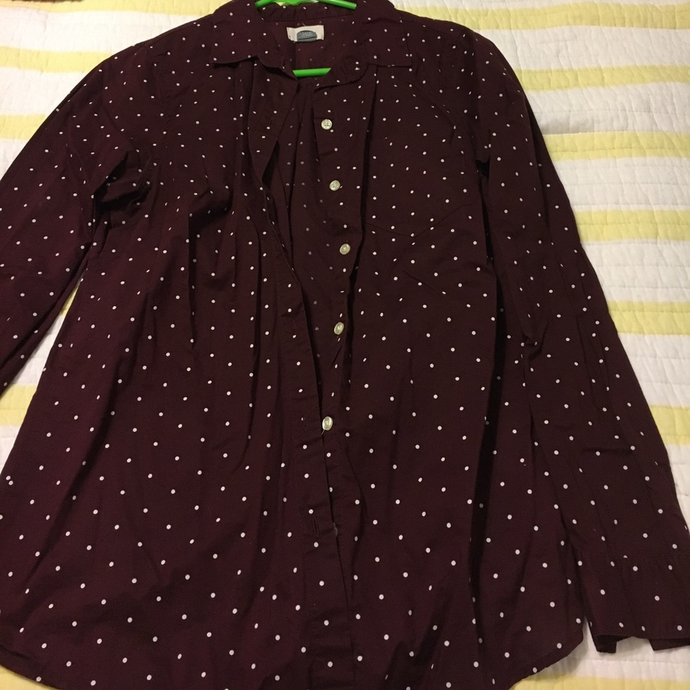 Old Navy Maroon Button Down