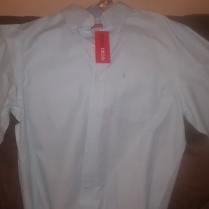 IZOD Baby blue long sleeve oxford shirt