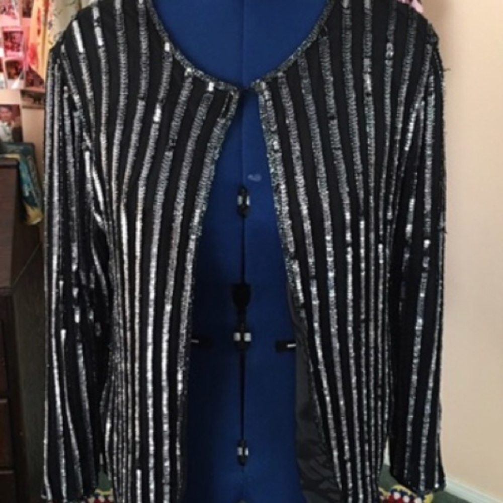 Vintage back sequins blazer