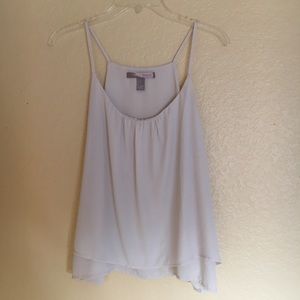 Forever 21 White/Cream Chiffon Flowy Tank Top