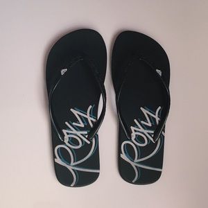 Roxy Black Flip Flops