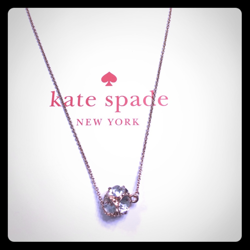 Kate Spade rose gold necklace