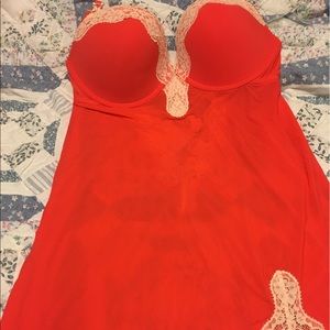 NWT Victoria's Secret Negligee/Slip-burnt orange