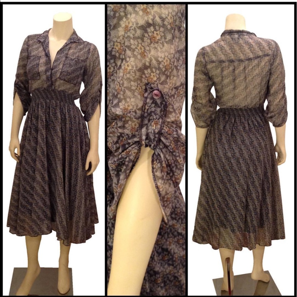Blue Woodstock Dress