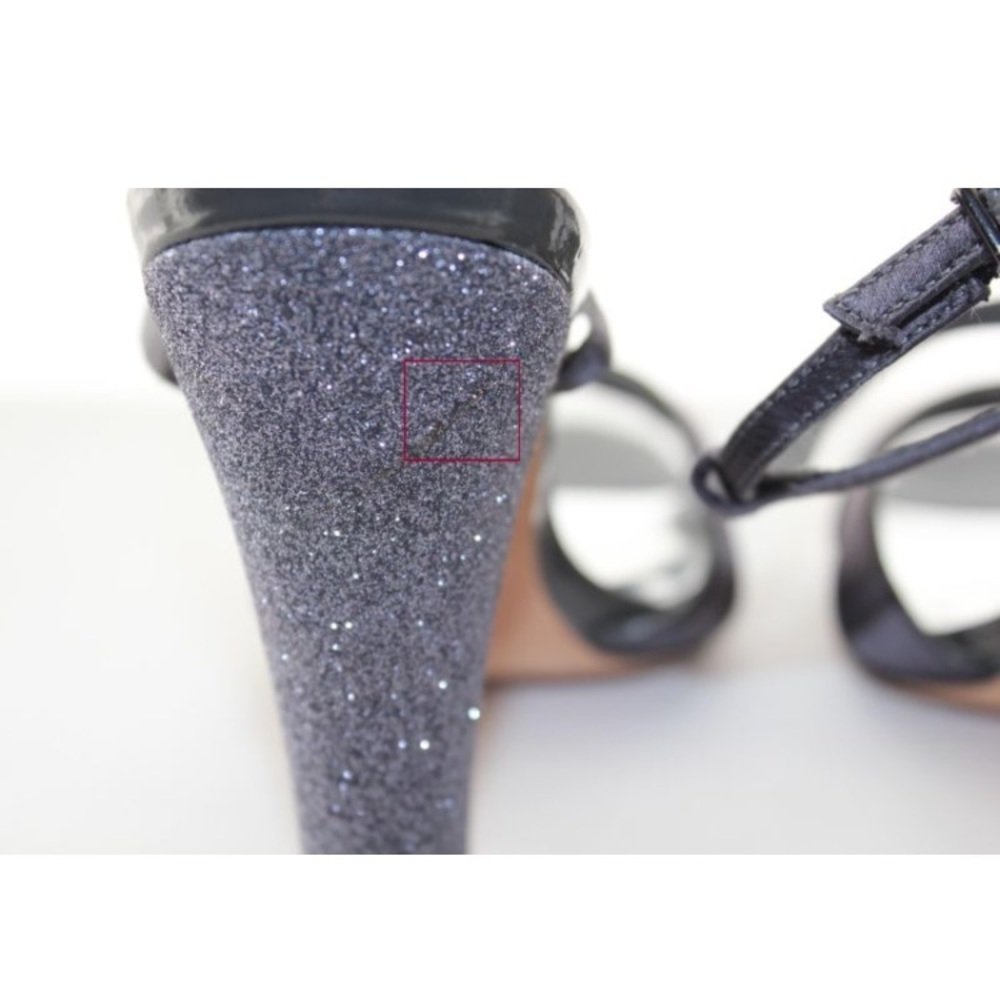 Badgley Mischka Glitter Jenie Satin Heel View 5