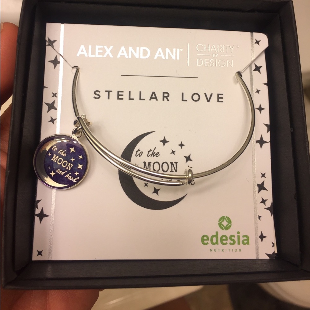 This is an Alex and Ani bracelet: Stellar Love