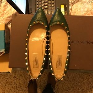 Authentic Valentino stud flat shoes