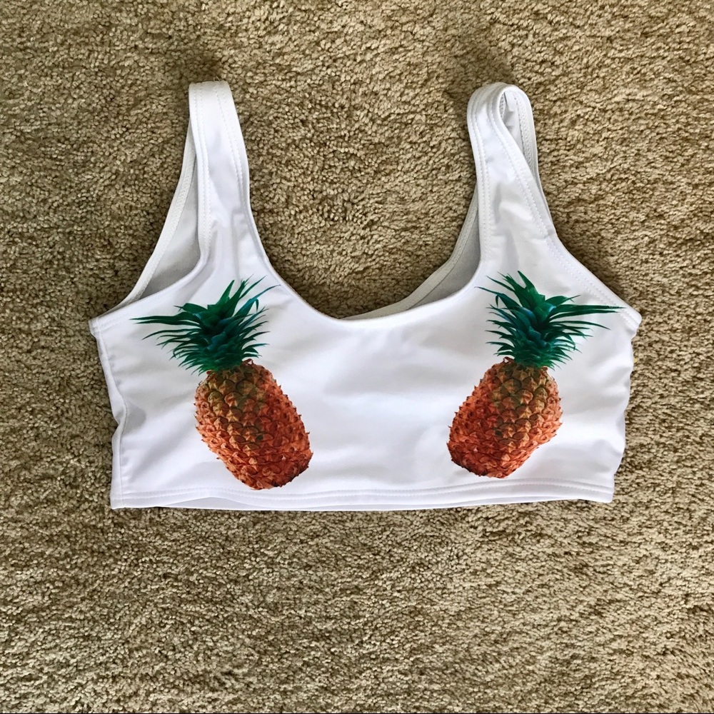 🍍pineapple spots bra/ crop top