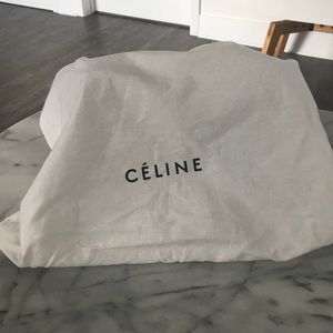 Celine trapeze hand bag (medium) blue