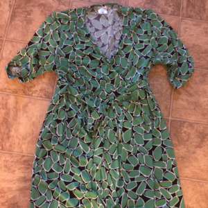 Green Motherhood Maternity Wrap Dress