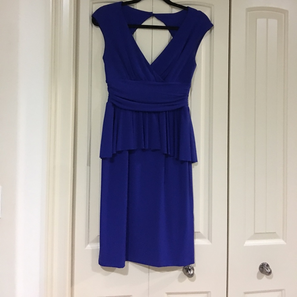 Royal blue short dress
