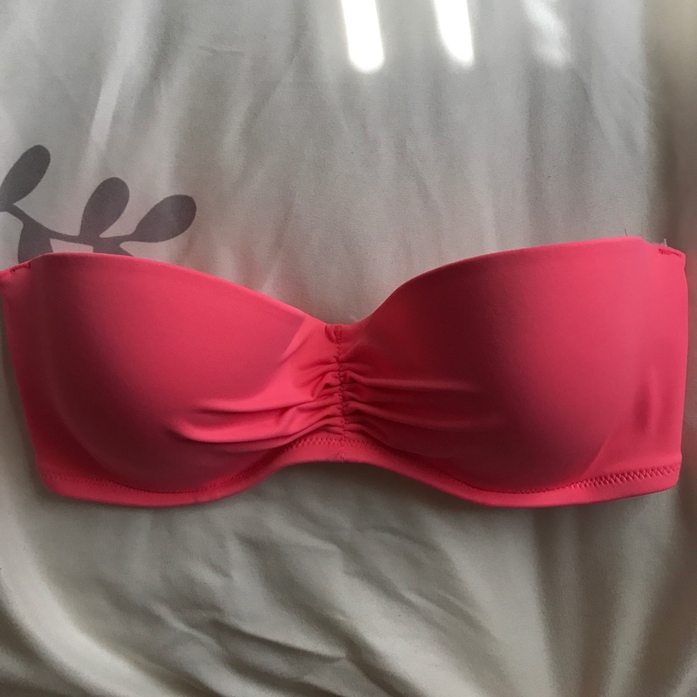 Pink Victoria's Secret Bandeau Bikini Top 32D
