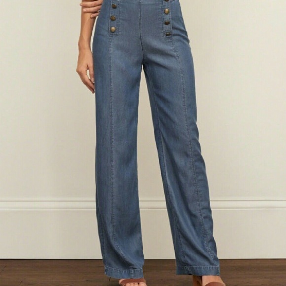 wide leg sailor jeans