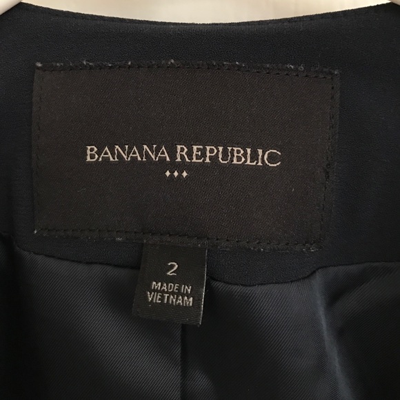 Navy Blue Casual Blazer - size 2 - Picture 2 of 3