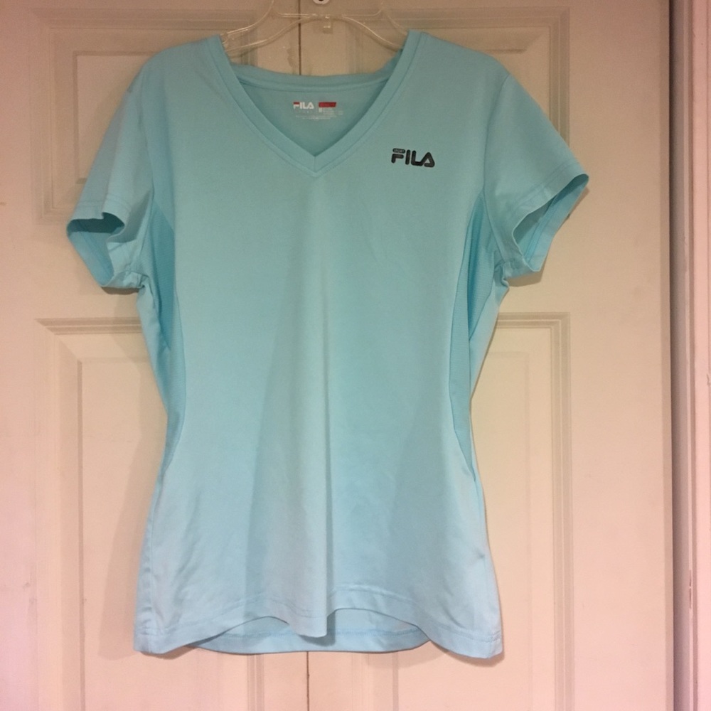 Light blue athletic tee