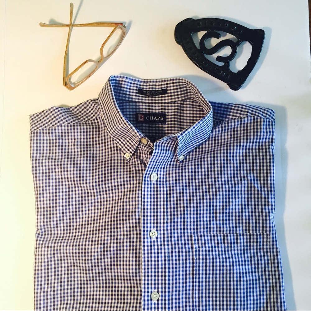 Choice Chaps tight plaid dress shirt