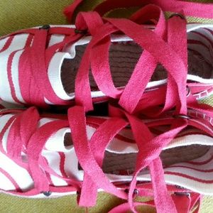 TORY BURCH LACE UP ESPRIDRILLES SZ 10