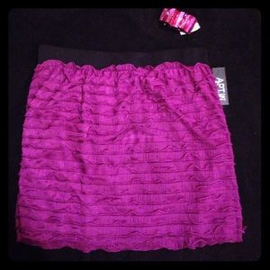 Apt 9 Hot purple ruffle skirt Apt9