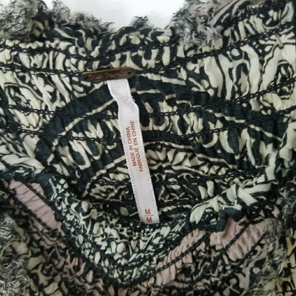 Free People • Strapless Printed Boho Festival Maxi - Picture 4 of 5