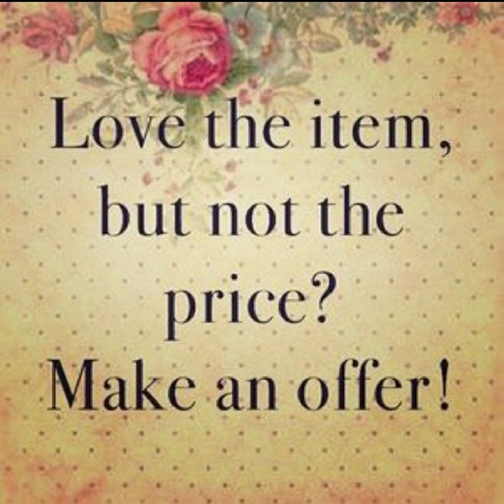 Reasonable offers accepted
