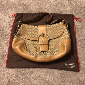 Authentic Coach Signature Print Handbag