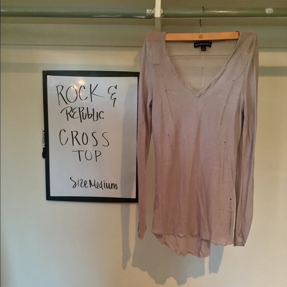 Rock & Republic Cross Top