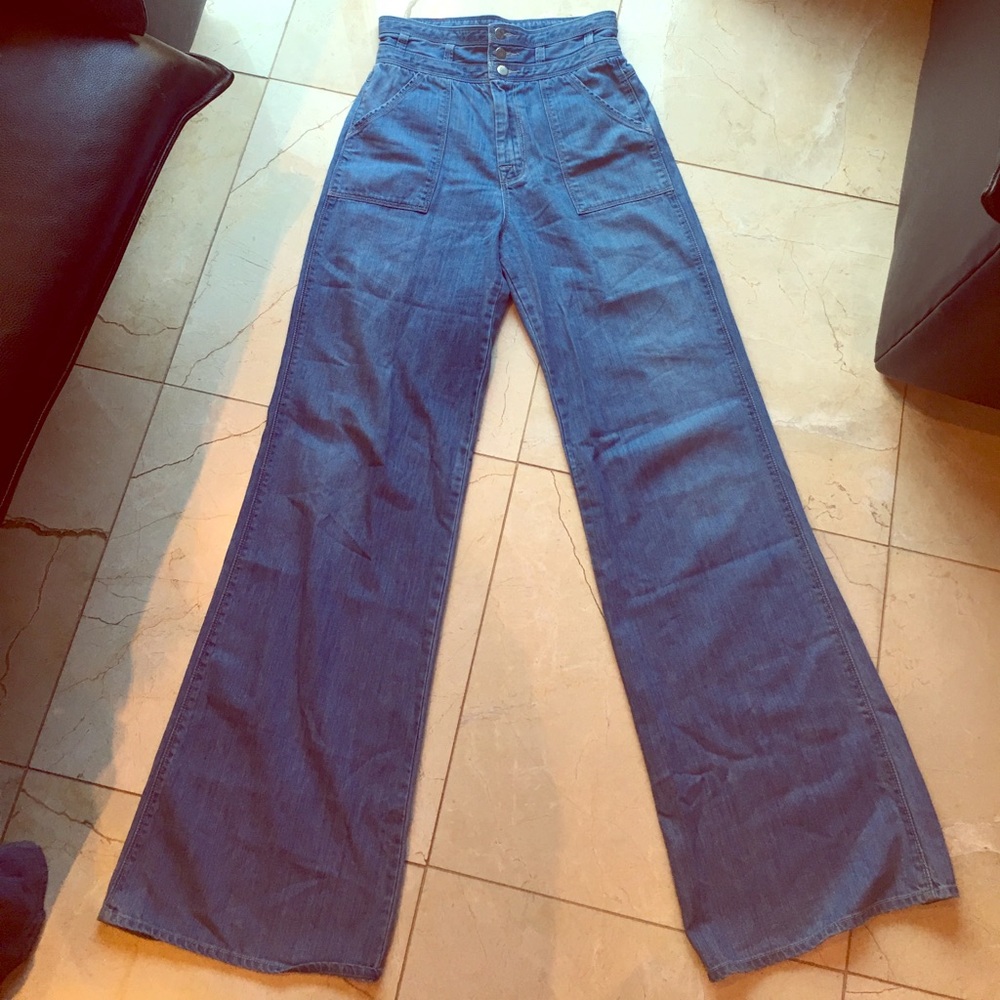 J brand ultra high waisted wide leg jean