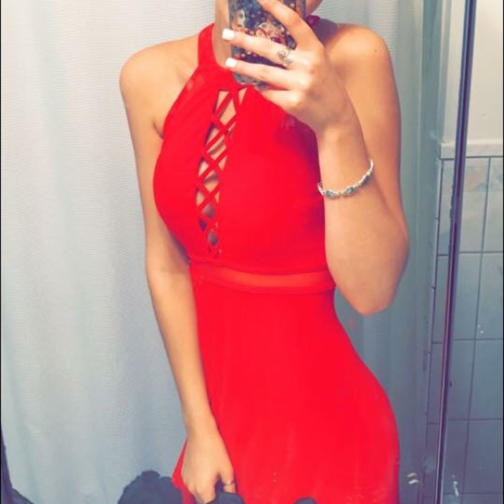Red prom dress