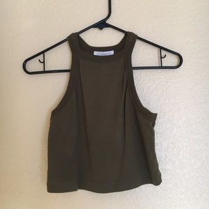 Forever 21 Olive Green Halter Top