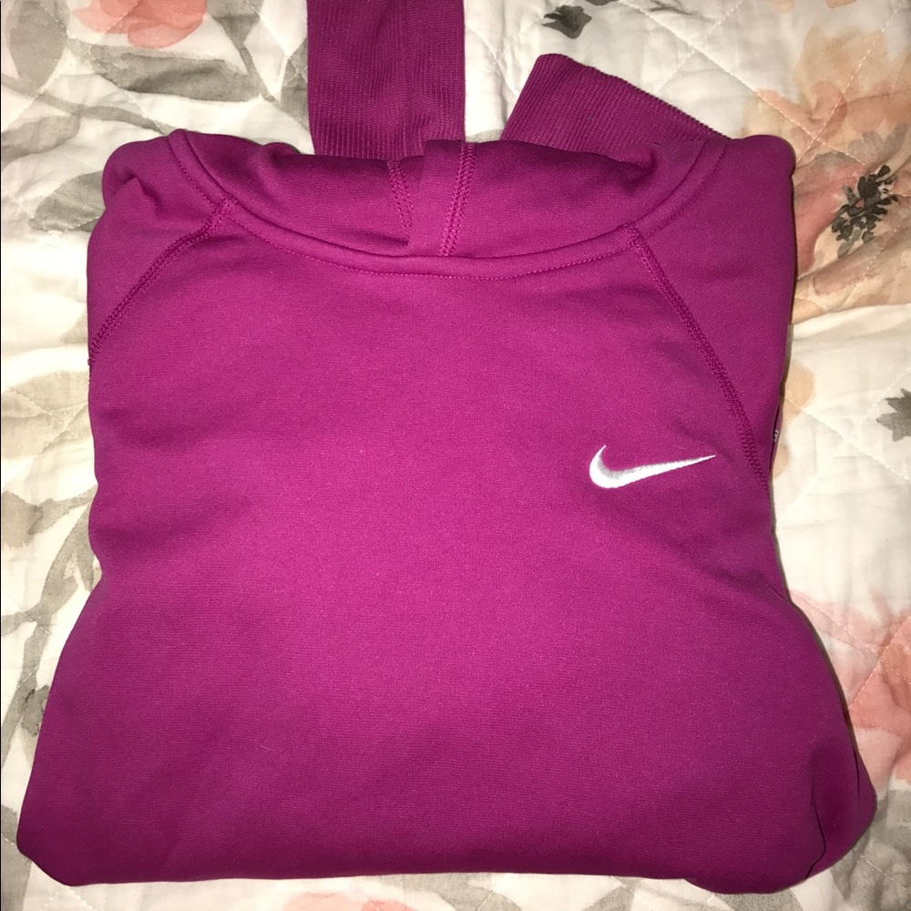 Pink Therma-Fit Nike hoodie