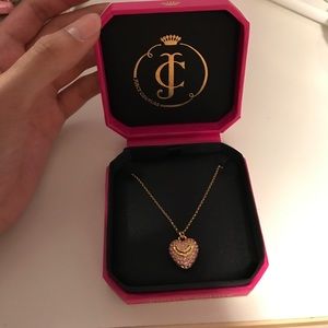 rose gold juicy couture heart necklace. brand new