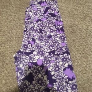 LULAROE Floral Leggings OS