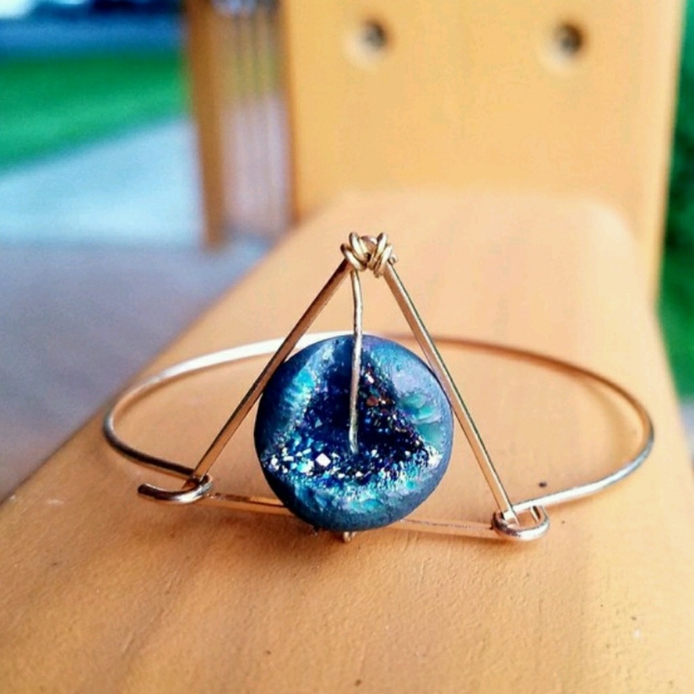 ON SALE!Fearless Felicity"- Rainbow Druzy Bracelet